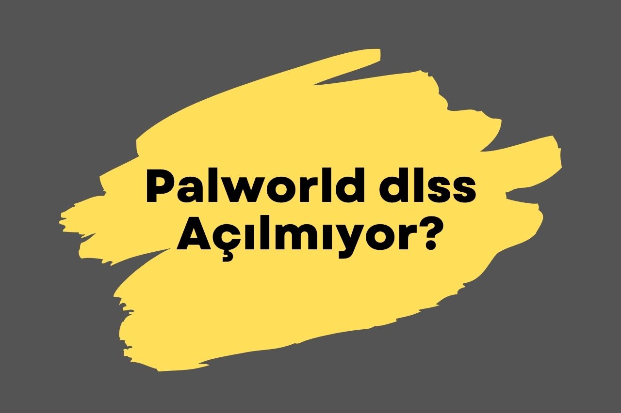 Palworld dlss Açılmıyor?